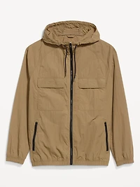 Loose Full Zip Utility Jacket