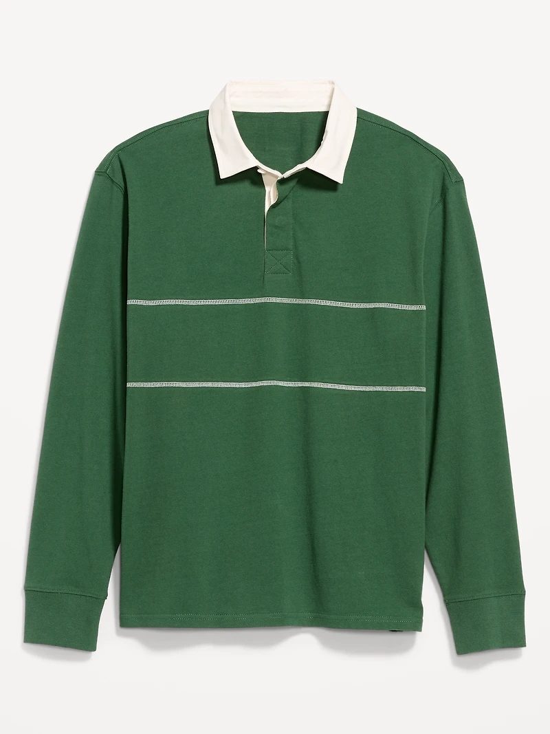 Color-Block Rugby Polo