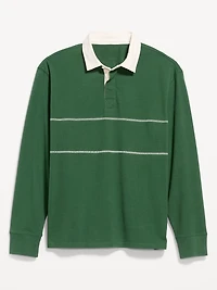 Color-Block Rugby Polo