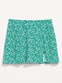 High-Waisted Textured Swim Skirt