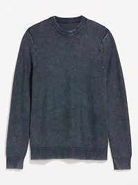 Washed Crew-Neck Sweater