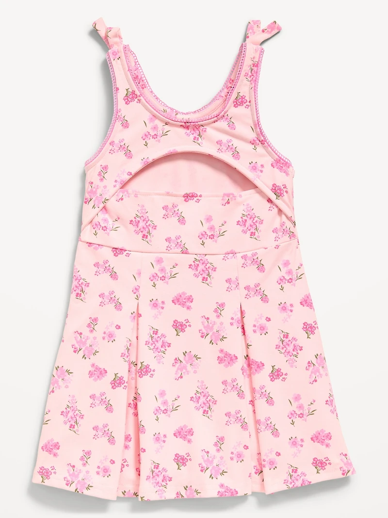 Printed Sleeveless Athletic Dress for Toddler Girls
