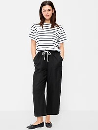 High-Waisted Utility Ankle Pants