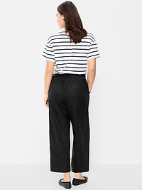 High-Waisted Utility Ankle Pants