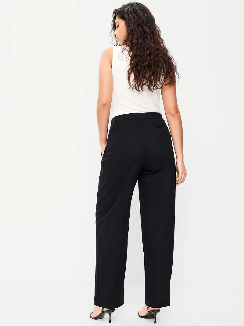 High-Waisted OGC Chino Full Length Straight Pants