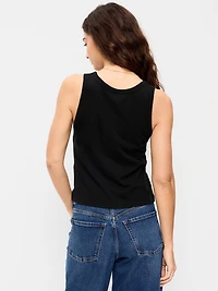 Relaxed Scoop-Neck Tank Top