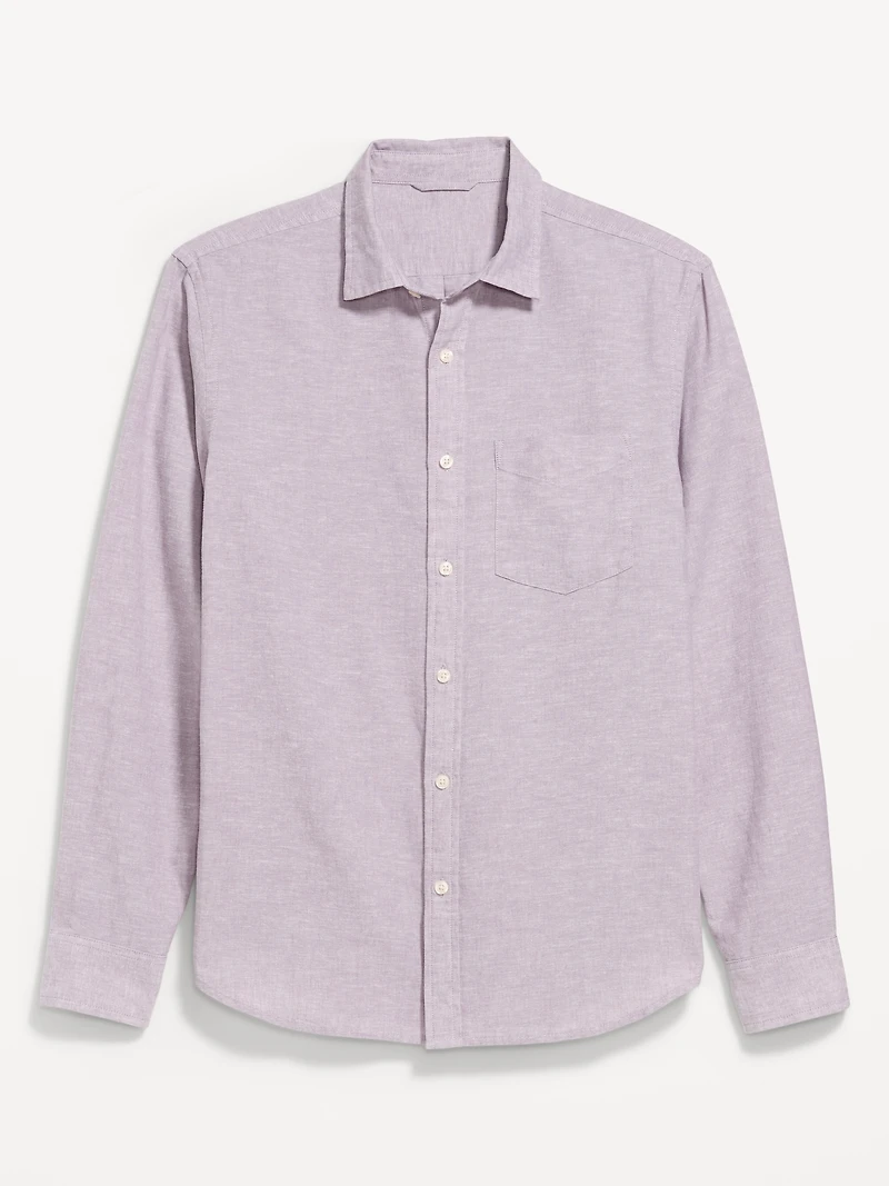 Classic Fit Linen-Blend Shirt