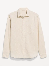 Classic Fit Linen-Blend Shirt