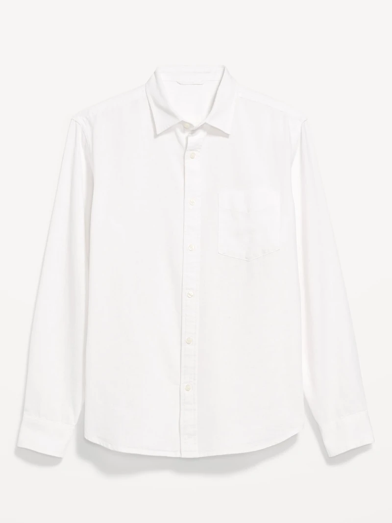 Classic Fit Linen-Blend Shirt