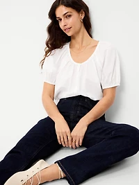 Airy Button-Down Top