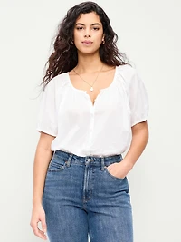 Airy Button-Down Top