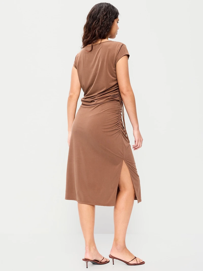 Ruched Midi Skirt