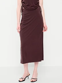 Ruched Midi Skirt