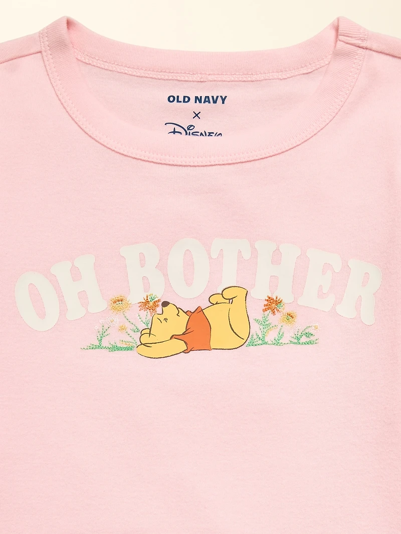 Old Navy x Disney Winnie the Pooh Fitted Graphic Ringer T-Shirt for Girls