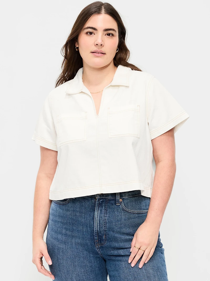 Double-Pocket Popover Top