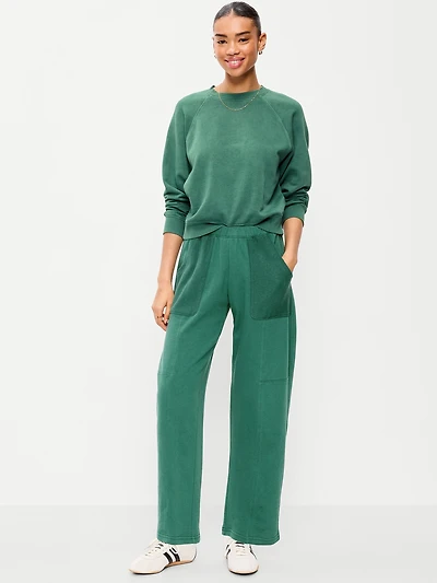 Mid-Rise SoComfy Seamed Barrel Sweatpants