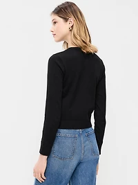 SoSoft Lite Cropped Crew-Neck Cardigan