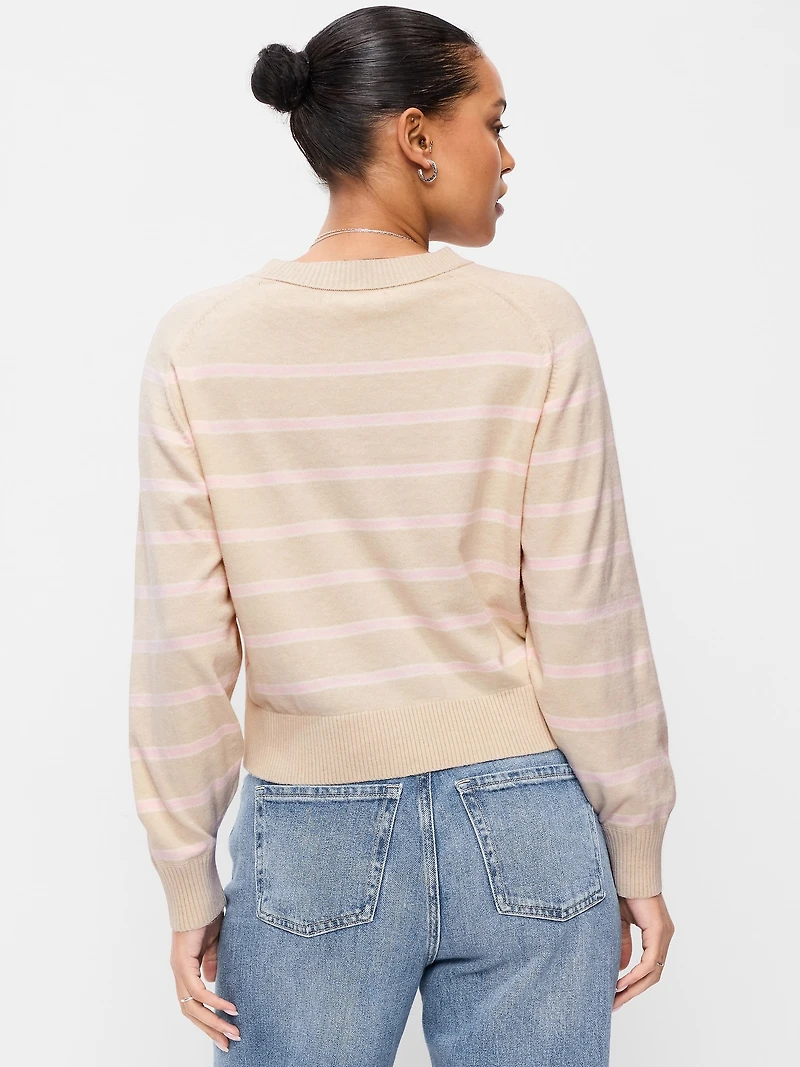 SoSoft Lite Cropped Crew-Neck Sweater