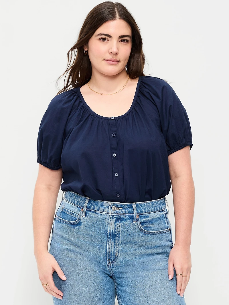 Airy Button-Down Top