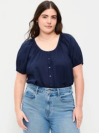 Airy Button-Down Top