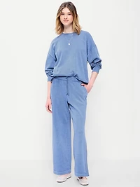 High-Waisted Wide-Leg Sweatpants