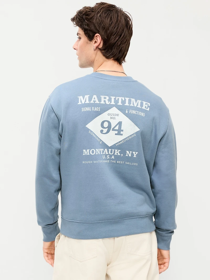 Oversized Graphic Rotation Sweatshirt