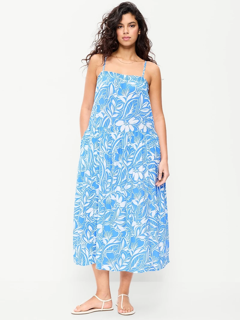 Airy Smocked Maxi Dress