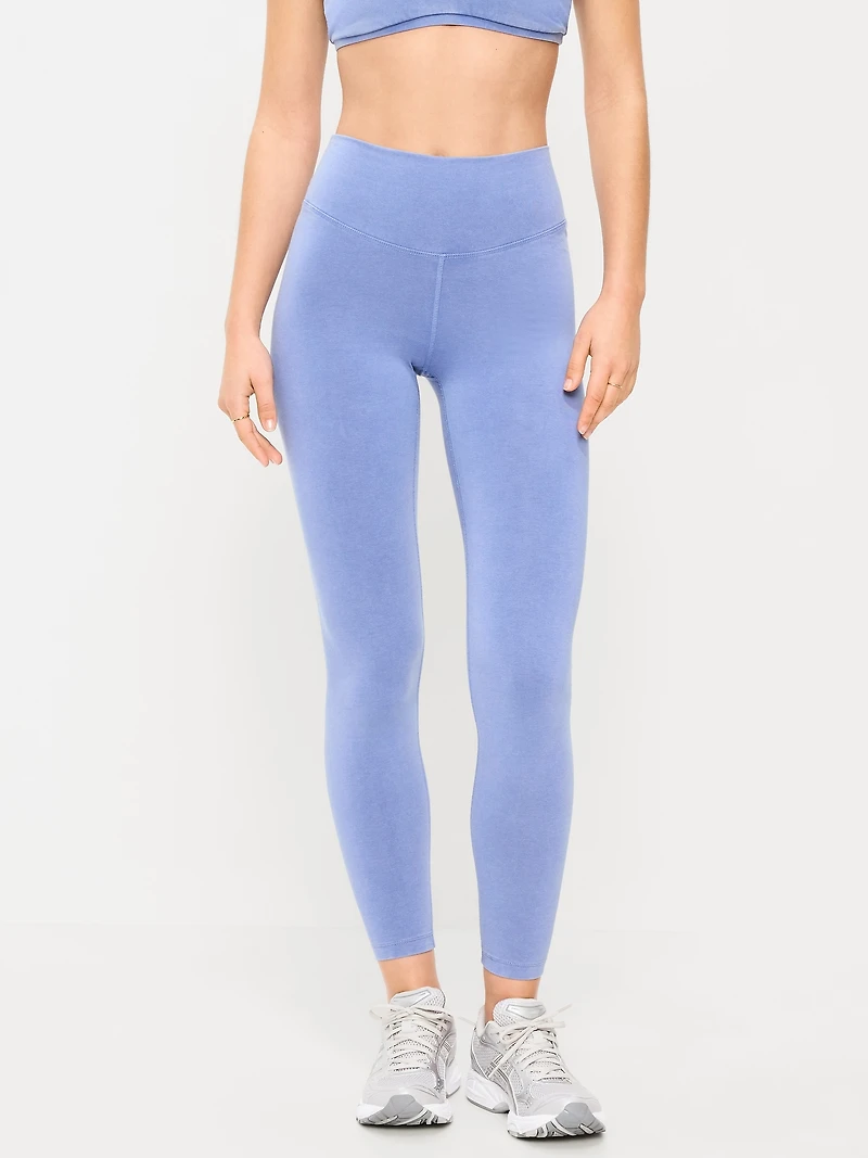 High-Waisted PowerChill 7/8 Cotton Leggings