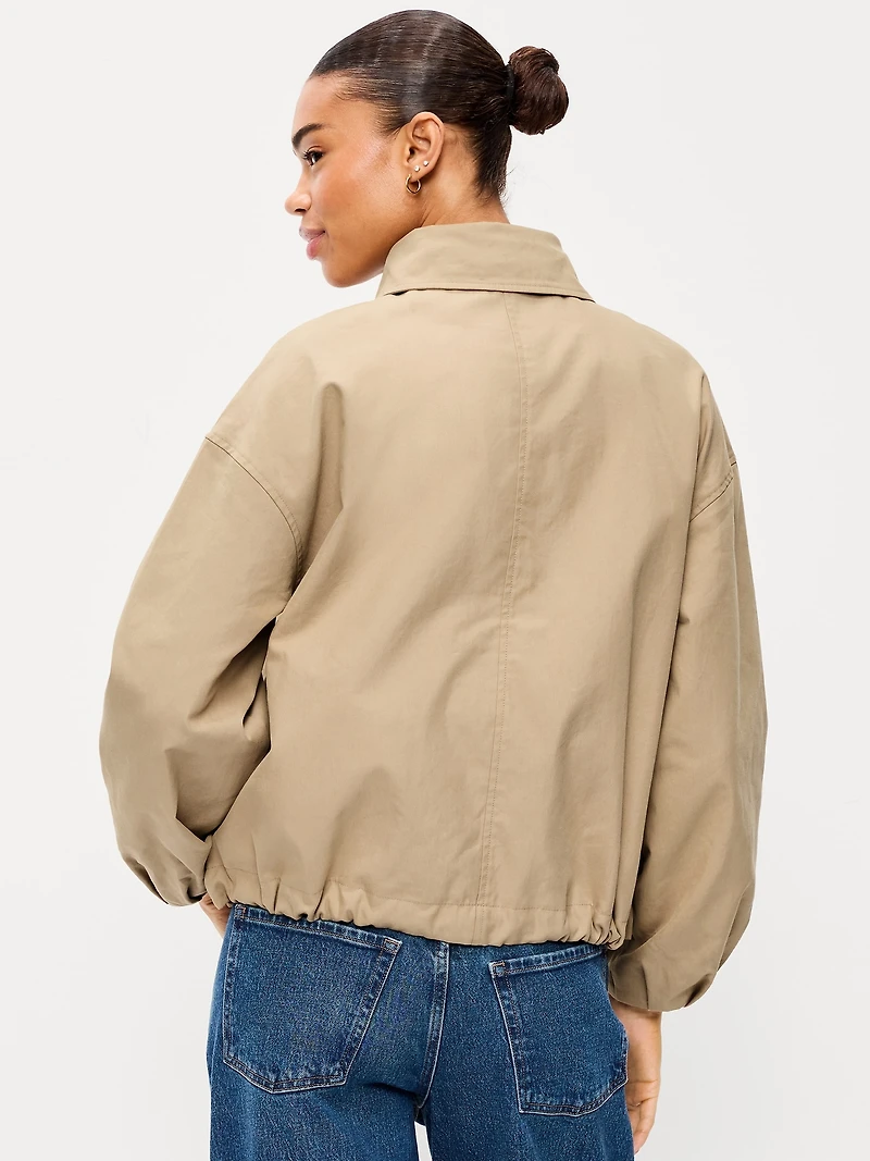 Full-Zip Harrington Jacket