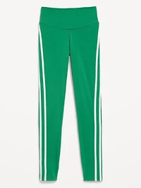 High-Waisted PowerChill Side-Striped 7/8 Cotton Leggings