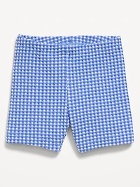 Textured Biker Shorts for Toddler Girls