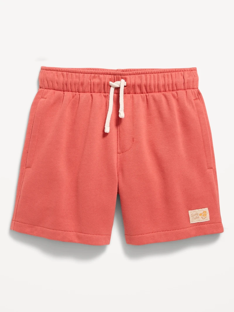 Above Knee Fleece Jogger Shorts for Boys