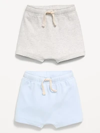French Terry Unisex Shorts 2-Pack for Baby