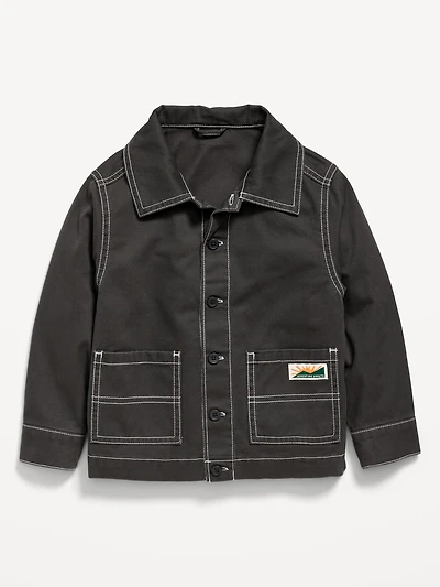 Washed Utility Jacket for Toddler Boys