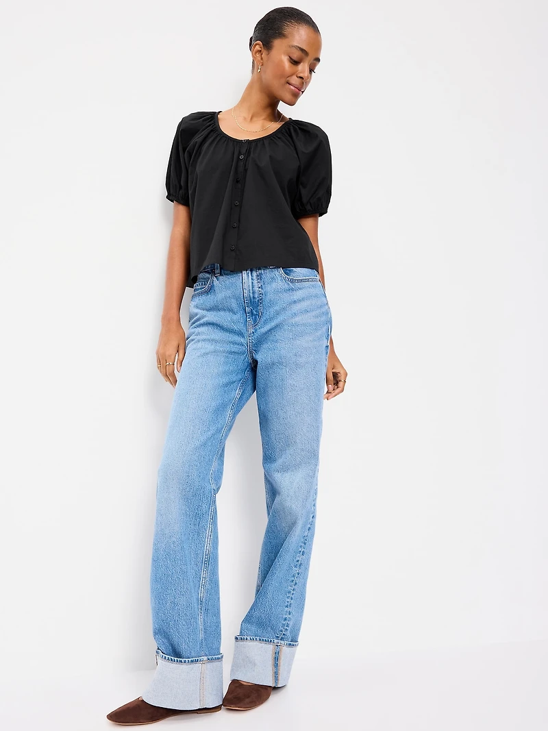 Airy Button-Down Top