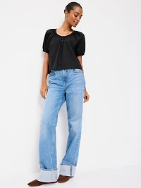 Airy Button-Down Top