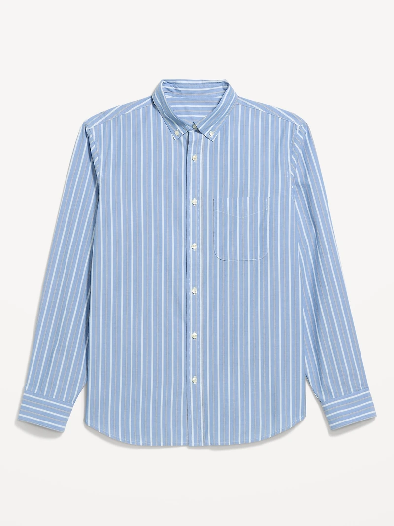Classic Fit Everyday Striped Poplin Shirt