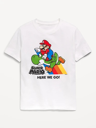 Super Mario™ Gender-Neutral Graphic T-Shirt for Kids