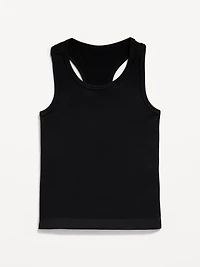 Fitted Seamless Ribbed Racerback Performance Top for Girls