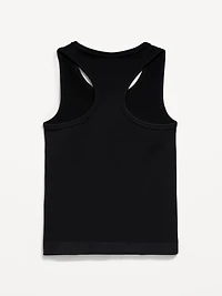 Fitted Seamless Ribbed Racerback Performance Top for Girls