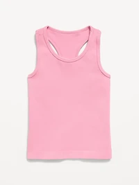 Fitted Seamless Ribbed Racerback Performance Top for Girls
