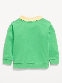 Oversized Collared Birthday Sweatshirt for Toddler Boys