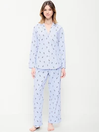 Poplin Pajama Pant Set
