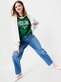 EveryWear Crew-Neck Graphic Ringer T-Shirt