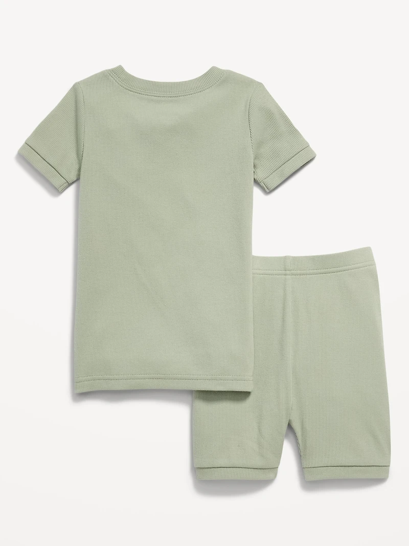 Ribbed Snug-Fit Pajama Set for Toddler & Baby