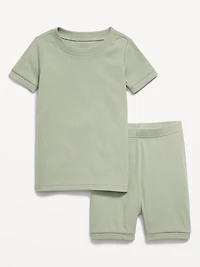 Ribbed Snug-Fit Pajama Set for Toddler & Baby