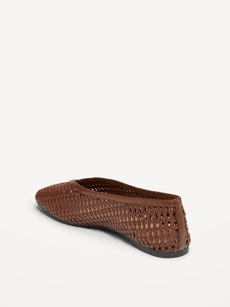 Lattice Ballet Flats