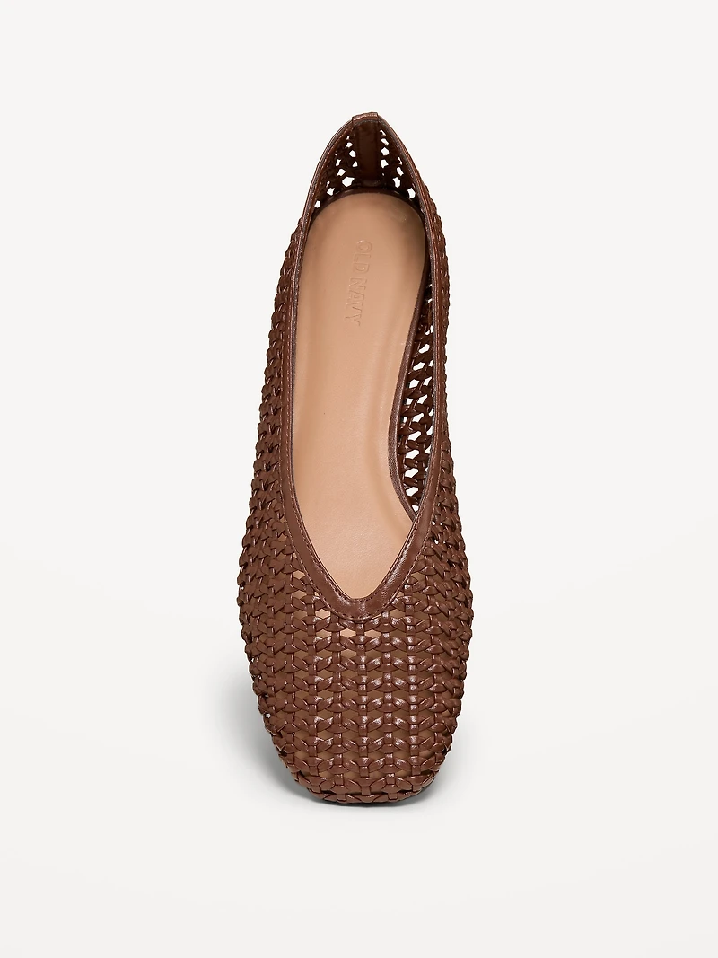 Lattice Ballet Flats