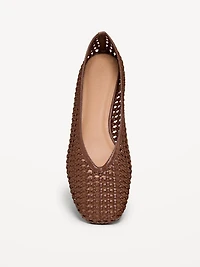 Lattice Ballet Flats