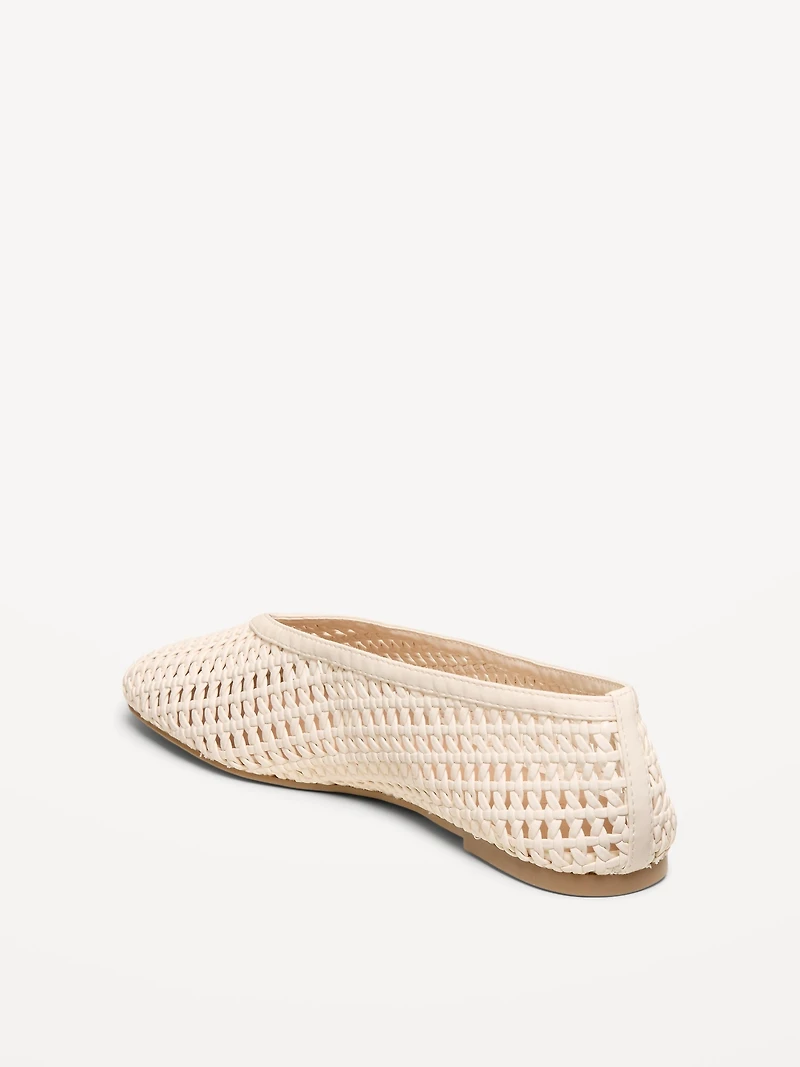 Lattice Ballet Flats